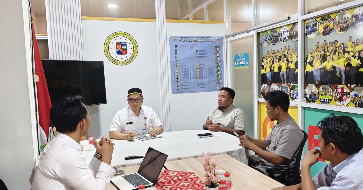 Kepala Bagian Hukum dan HAM Setda Kota Bogor, Alma Wiranta, menerima audiensi Yayasan Taawunwakaf Indonesia, Rabu (12/8/2026).